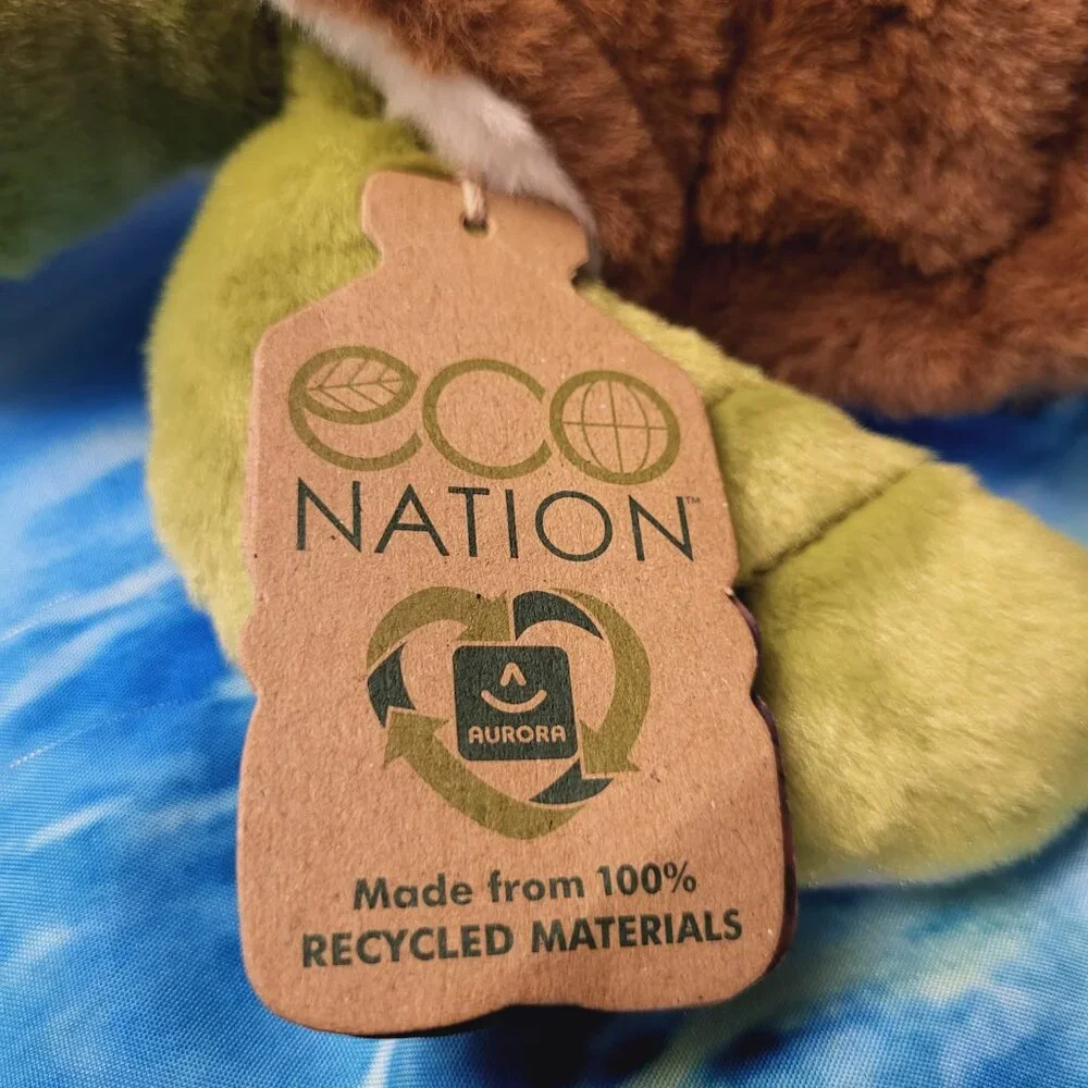 Stuffed Sea Turtle ~ Eco Nation ~ New with Tags - Picture 2 of 6